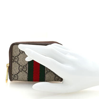 Gucci GG Supreme Monogram Web Ophidia Playing Card Case Beige New Acero 2 of 7