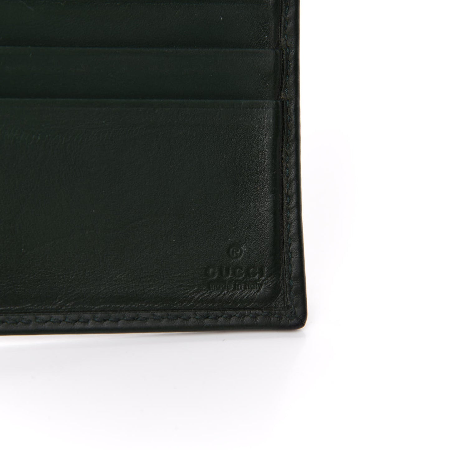 Guccissima Web Board Bi-Fold Wallet Green
