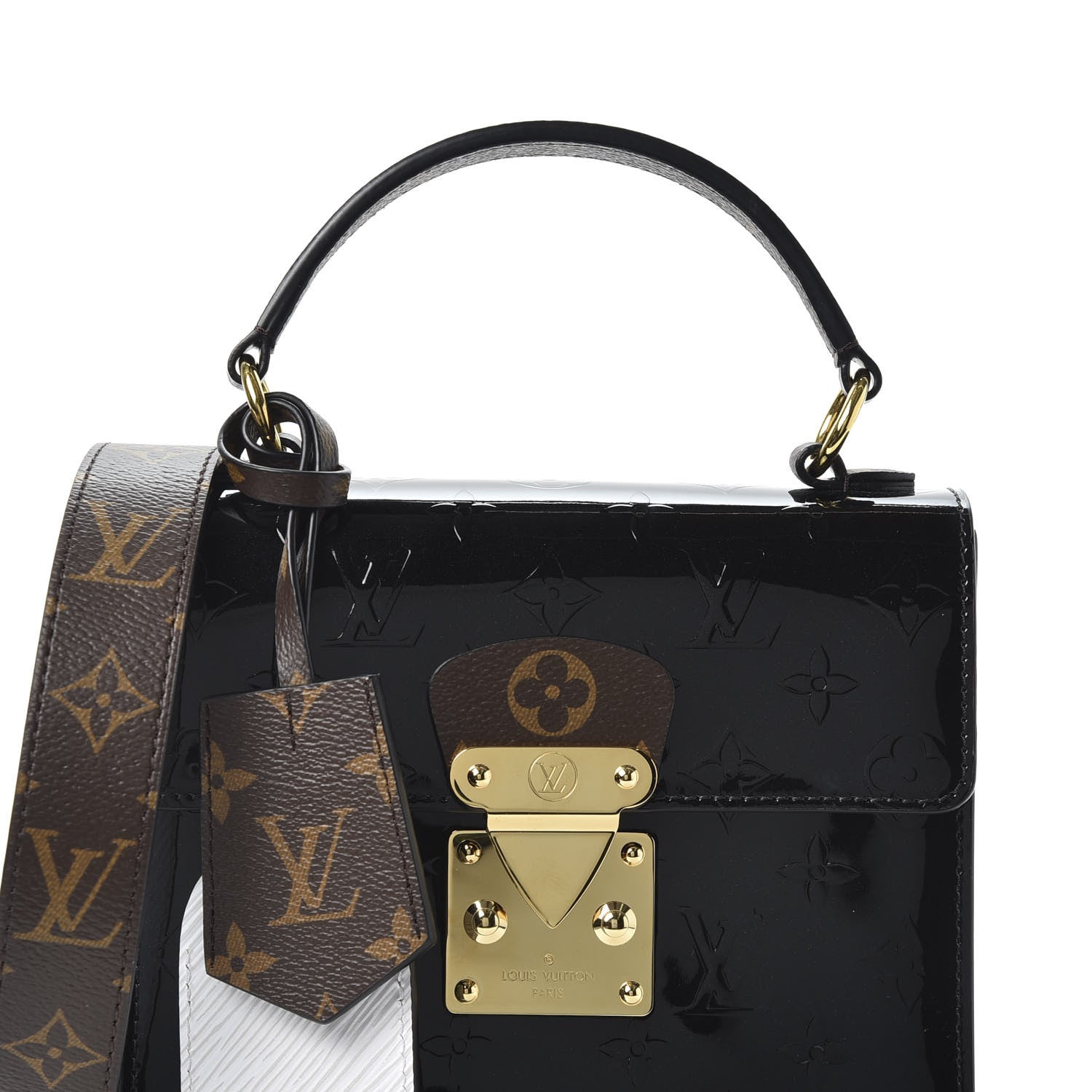 Louis Vuitton Vernis Epi Monogram Spring Street Black 9 of 10