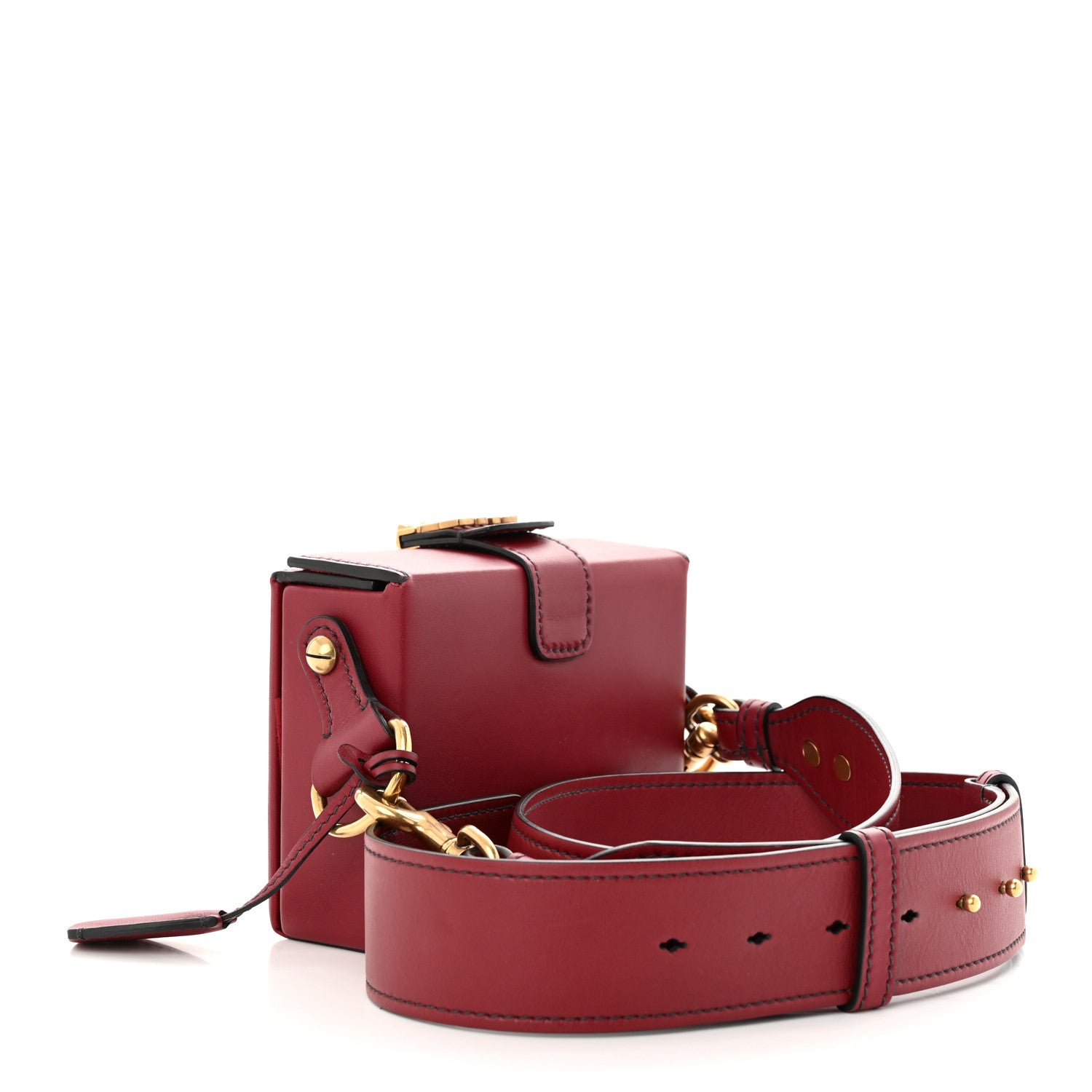 Christian Dior Lambskin Dioraddict Lockbox Red 3 of 11
