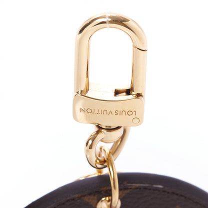 Louis Vuitton Monogram 2020 Christmas Animation Swing Ride Bag Charm Key Ring Pink Poppy 3 of 5