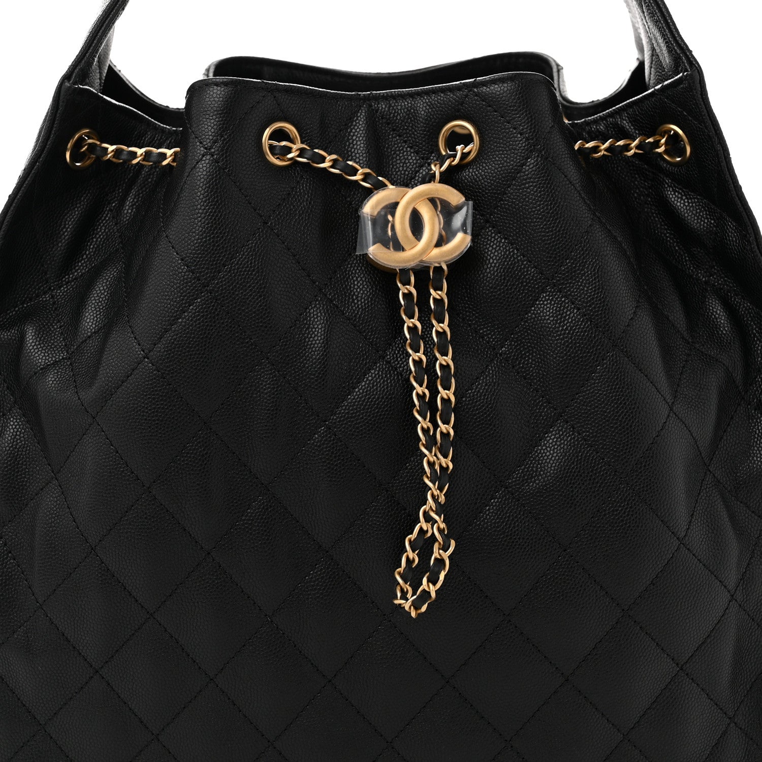 Chanel Caviar Quilted Medium Chanel 25 Handbag Black 9 of 12