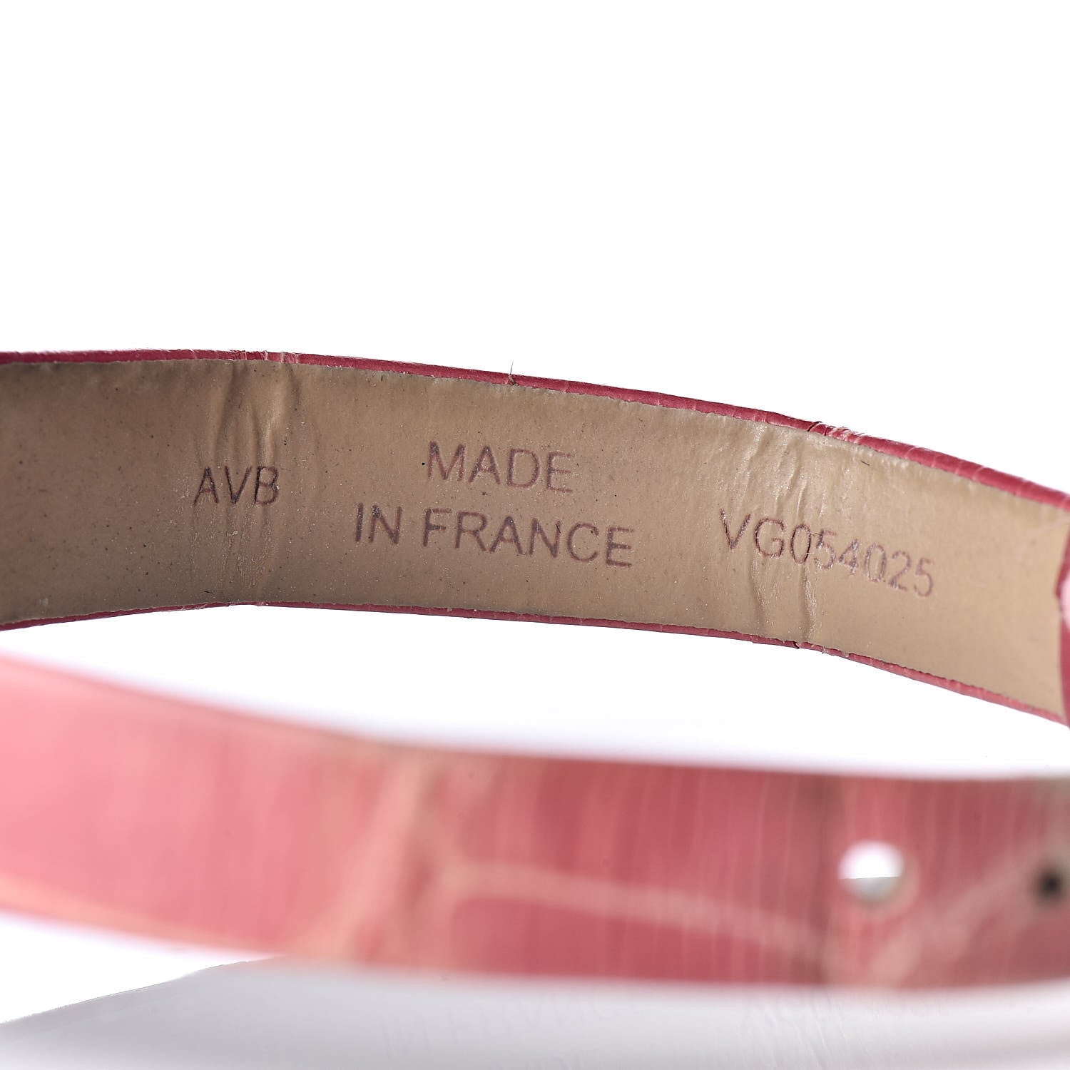 Van Cleef & Arpels 18K Rose Gold Alligator Diamond Bezel 25mm