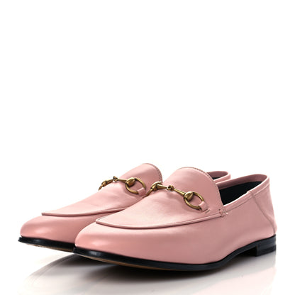 Gucci Lambskin Womens Brixton Horsebit Loafers 39.5 Perfect Pink 2 of 8