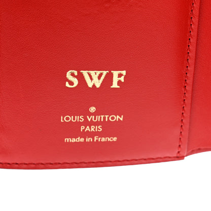 Louis Vuitton Monogram Flower Lock Compact Wallet Coquelicot 6 of 11