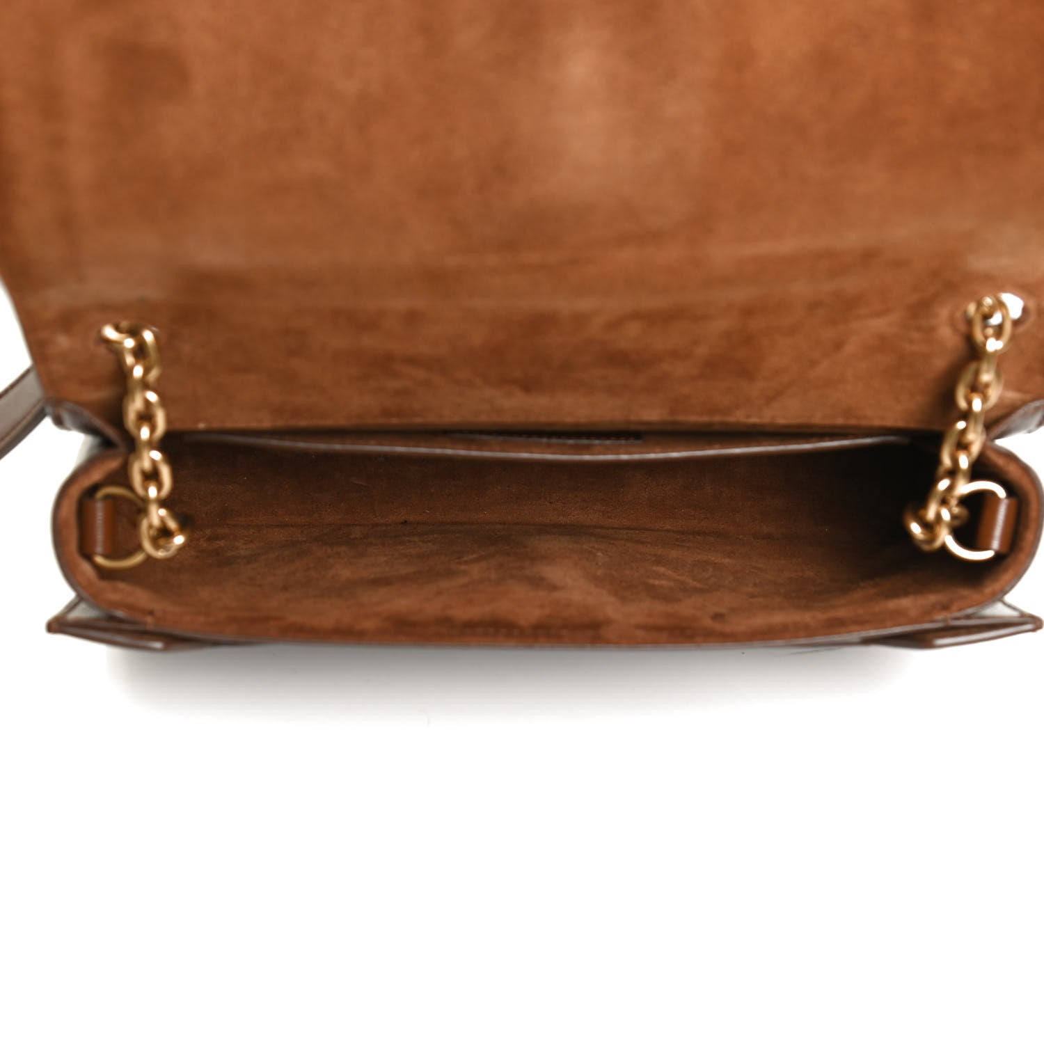 Saint Laurent Suede Monogram Book Bag Brown 4 of 13