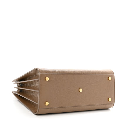 Saint Laurent Grained Calfskin Small Sac De Jour Taupe 4 of 9