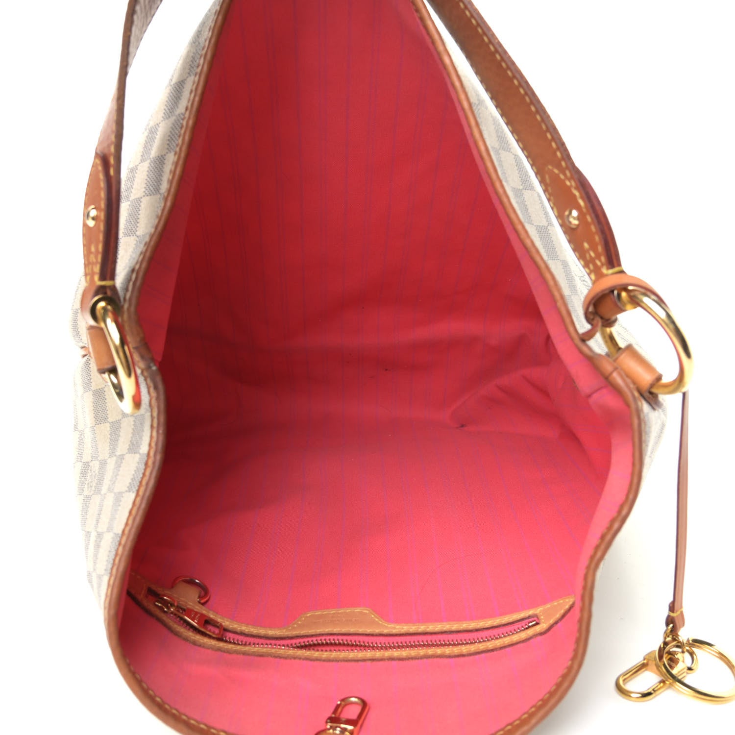 Louis Vuitton Damier Azur Delightful MM Pink 4 of 7