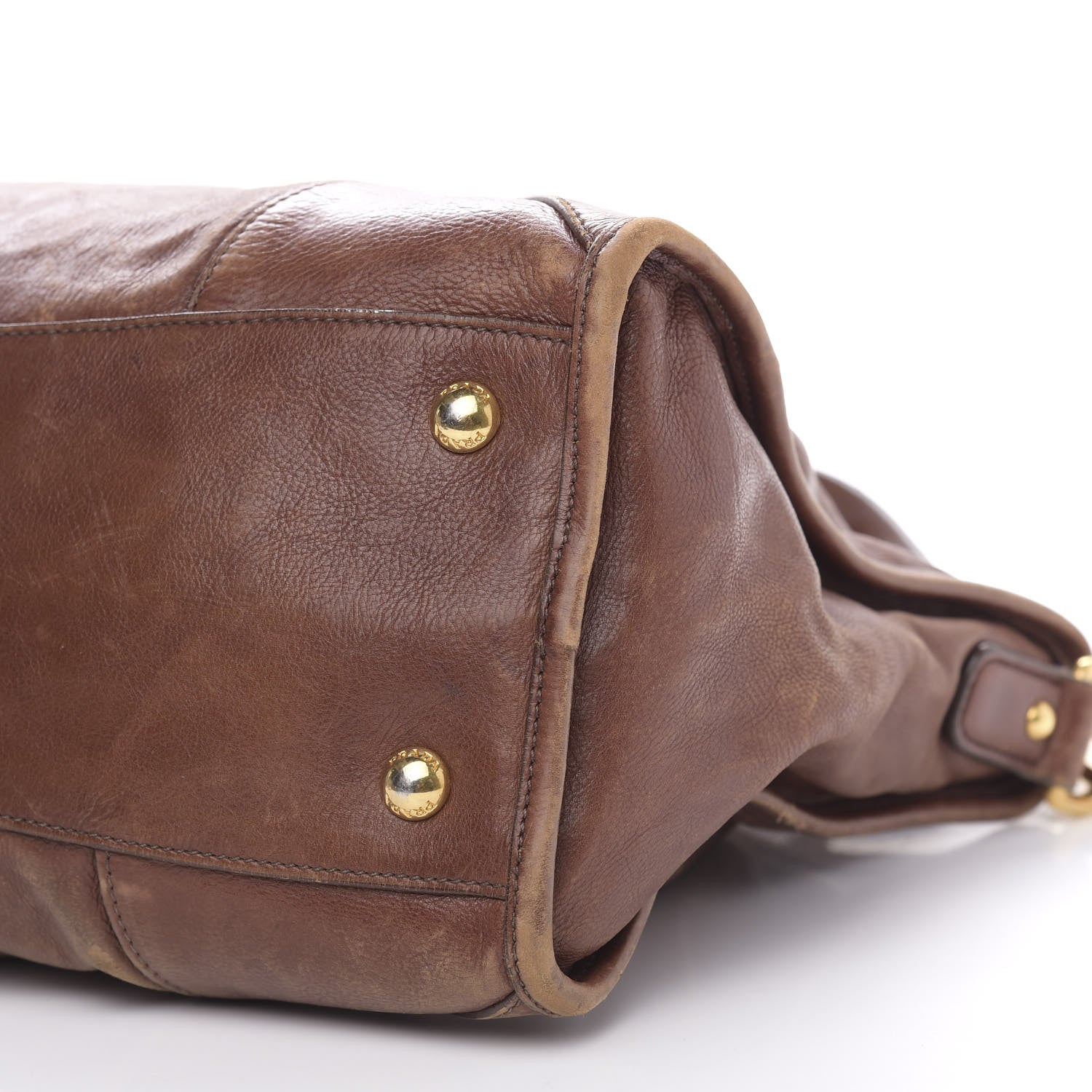 Prada Cervo Shopping Satchel Bruciato 11 of 20
