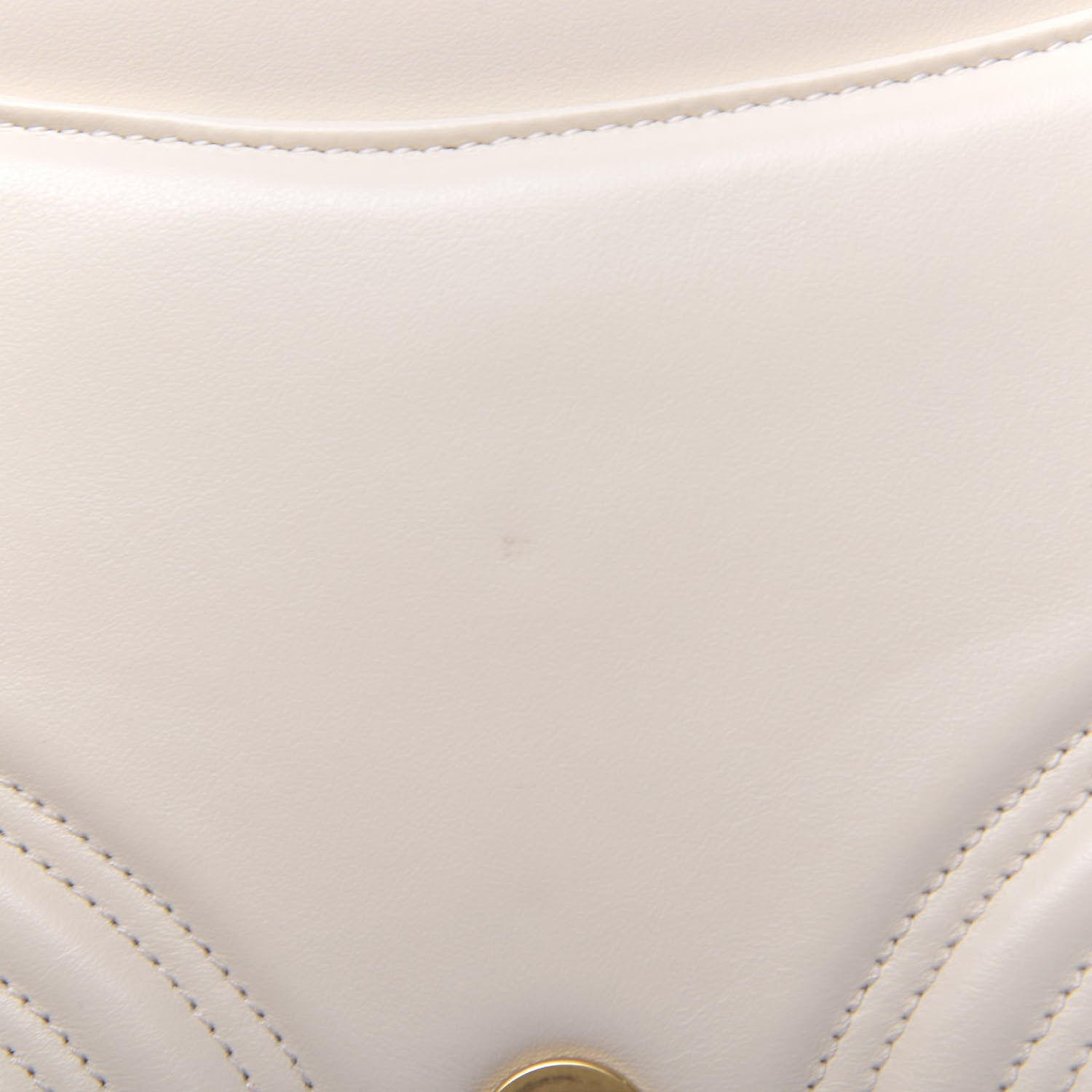 Gucci Calfskin Matelasse Sylvie Web Small GG Marmont Top Handle Shoulder Bag White 8 of 14