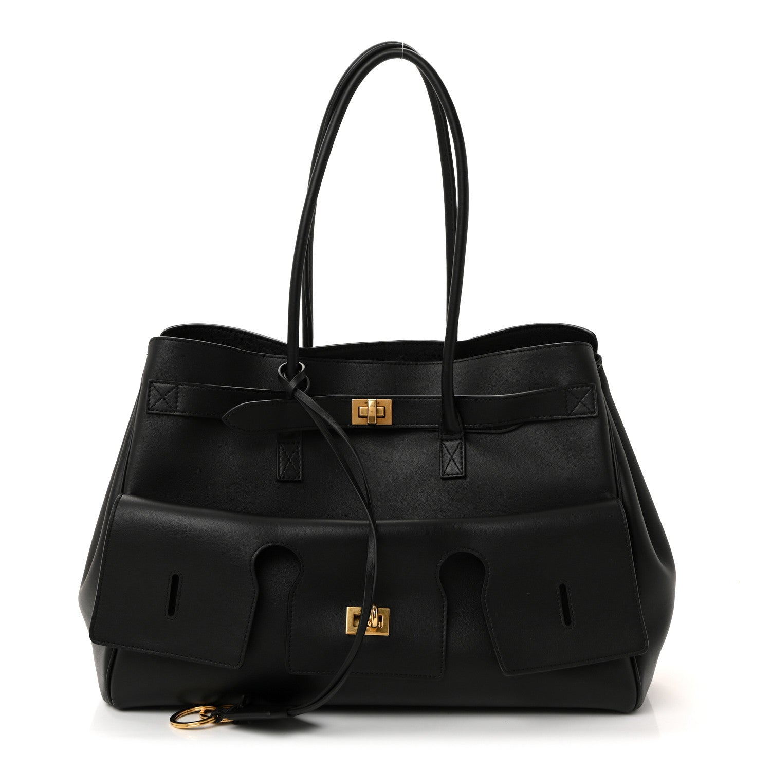 Balenciaga Smooth Calfskin Medium Bel Air Carry All Bag Black 1 of 17