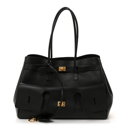 Balenciaga Smooth Calfskin Medium Bel Air Carry All Bag Black 1 of 17