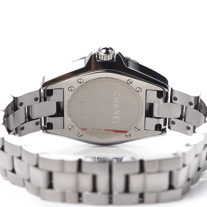 Chanel Titanium Ceramic Diamond Bezel 33mm J12 Quartz Watch 4 of 6