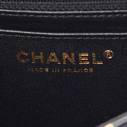 Chanel Calfskin Crocodile Embossed Graffiti 2.55 Mini Cocodile Reissue Flap Black Gold 8 of 10