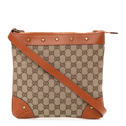 Gucci Monogram Studded Messenger Orange 1 of 10