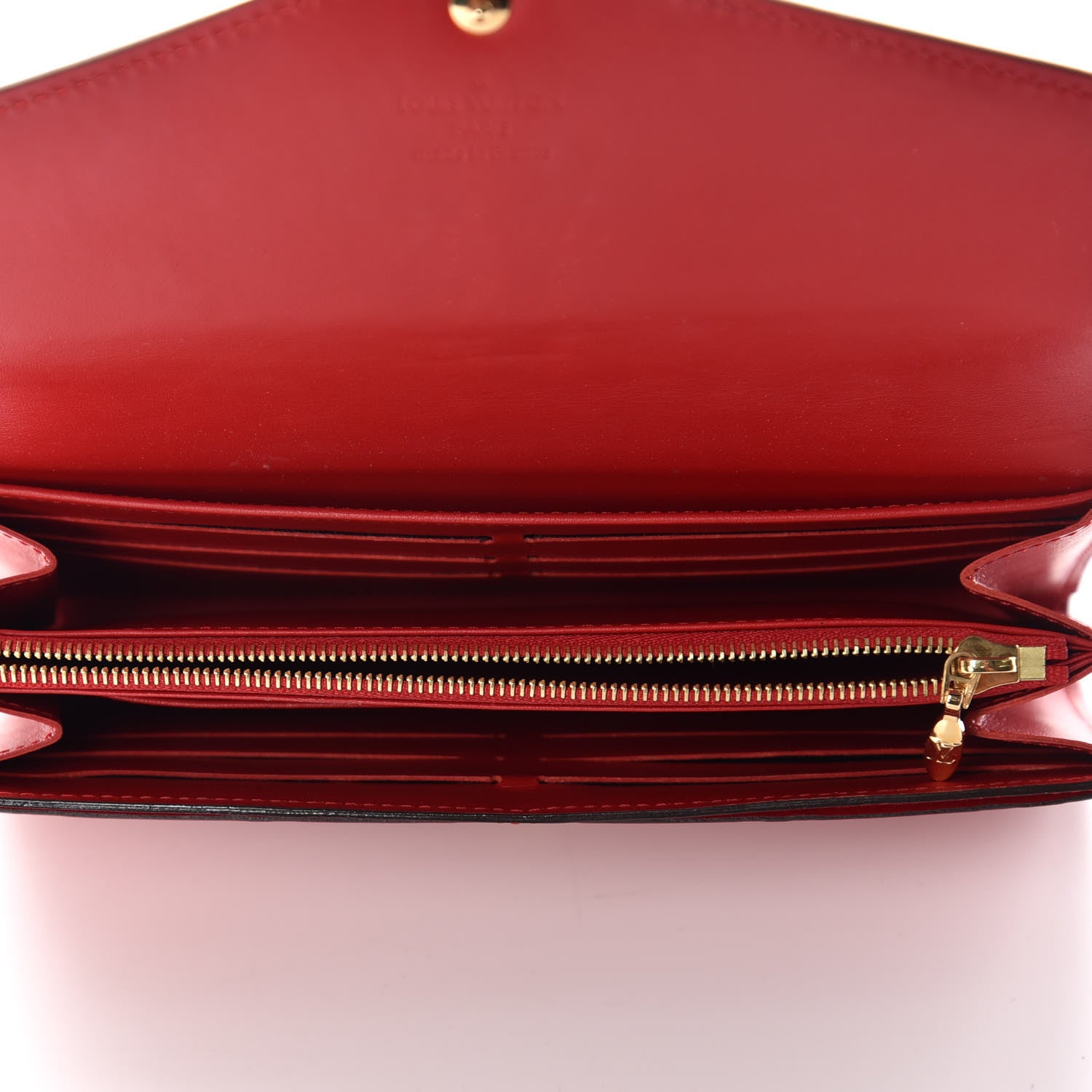 Louis Vuitton Vernis Sarah Wallet NM Cherry 9 of 11