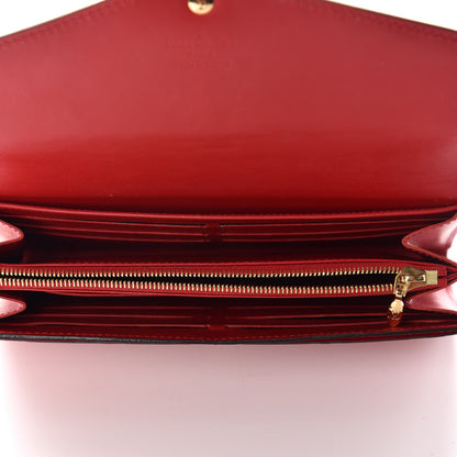 Louis Vuitton Vernis Sarah Wallet NM Cherry 9 of 11