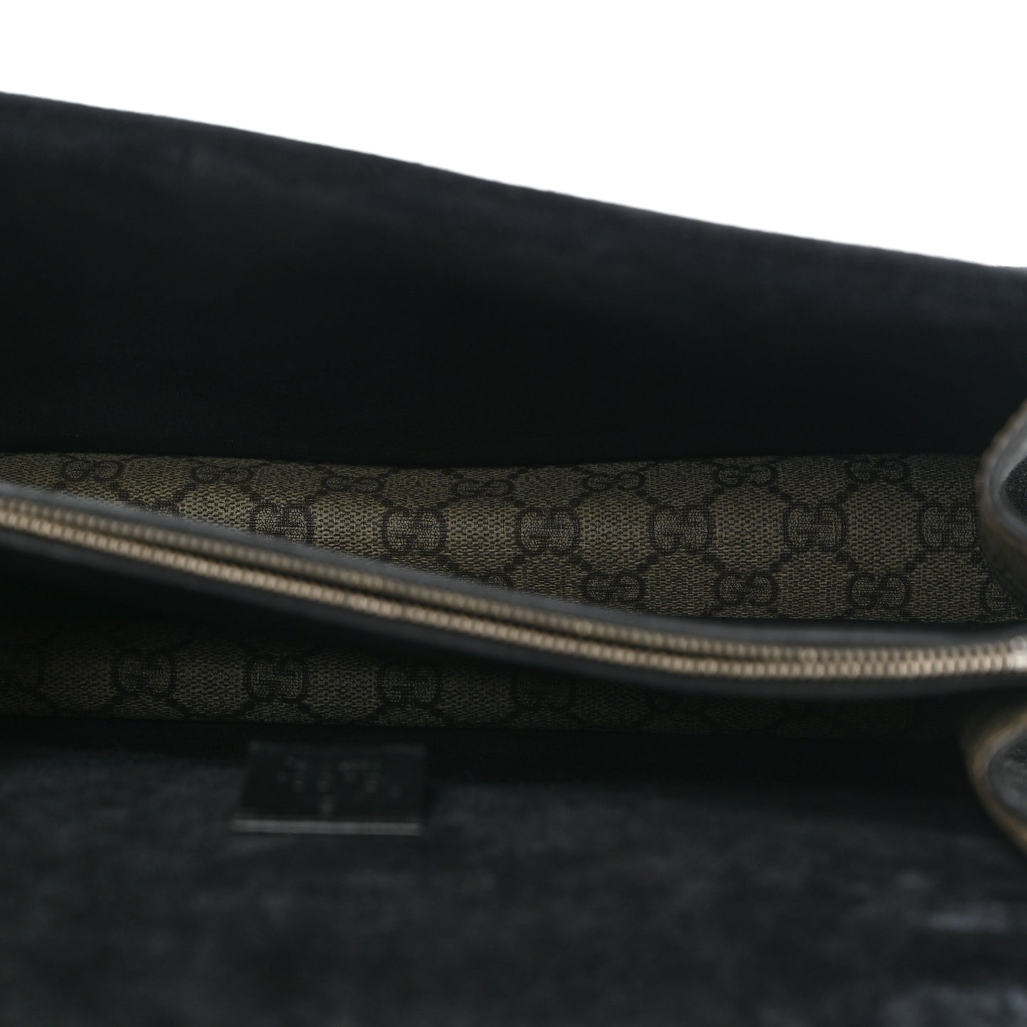 GG Supreme Monogram Medium Dionysus Shoulder Bag Black