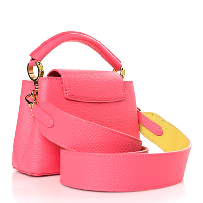 Louis Vuitton Taurillon Capucines Mini Dragon Fruit Pink Cedrat 3 of 8