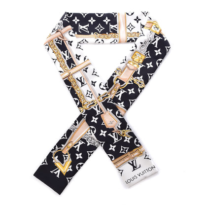 Louis Vuitton Silk Monogram Confidential Bandeau Black 1 of 6