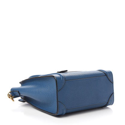 Celine Goatskin Nano Luggage Sea 4 of 9