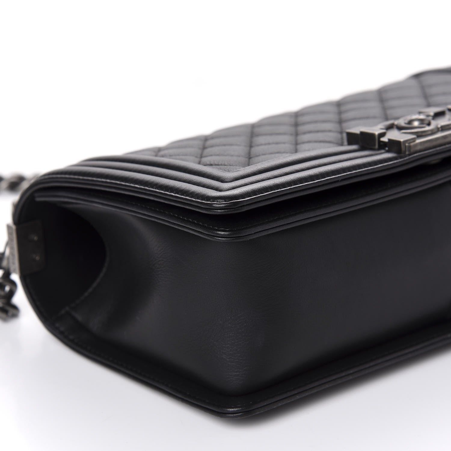 Chanel Calfskin Quilted Medium Boy Flap Black 6 of 10