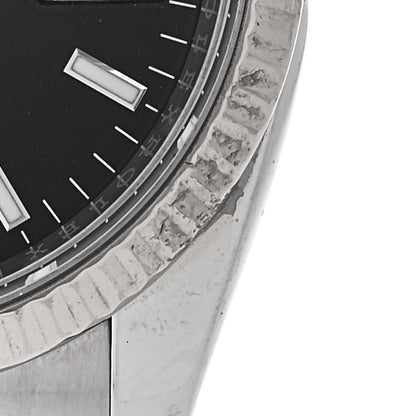Rolex Stainless Steel 18K White Gold 34mm Oyster Perpetual Datejust Watch Black 115234 5 of 5
