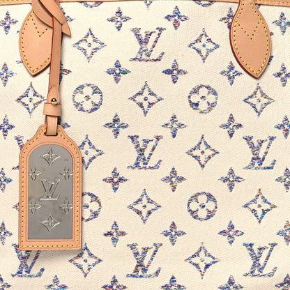 Louis Vuitton Monogram Jacquard Neverfull MM Multicolor Beige 8 of 10