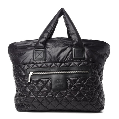 Chanel Nylon Quilted Large Coco Cocoon Tote Black 1 of 10