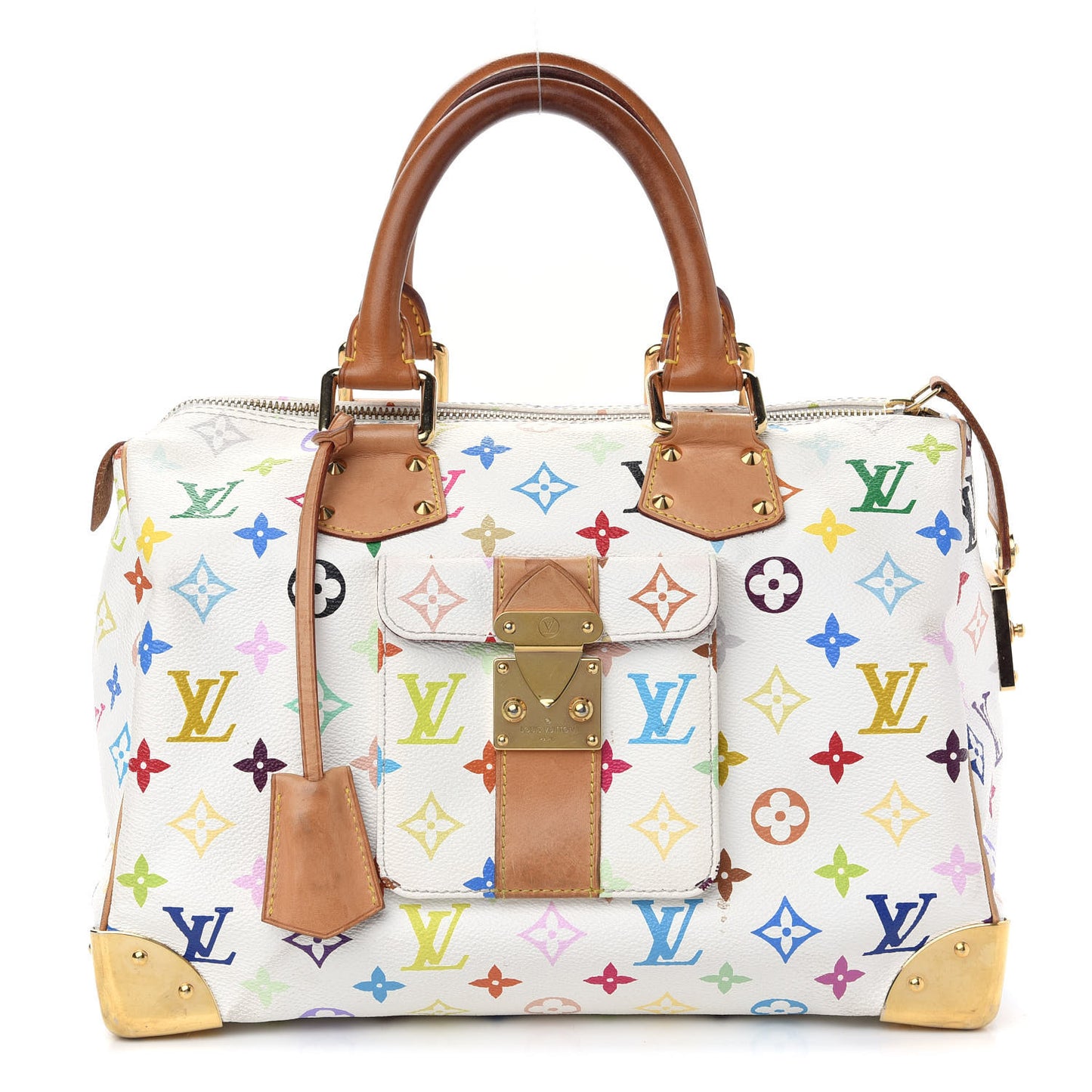 Monogram Multicolor Speedy 30 White