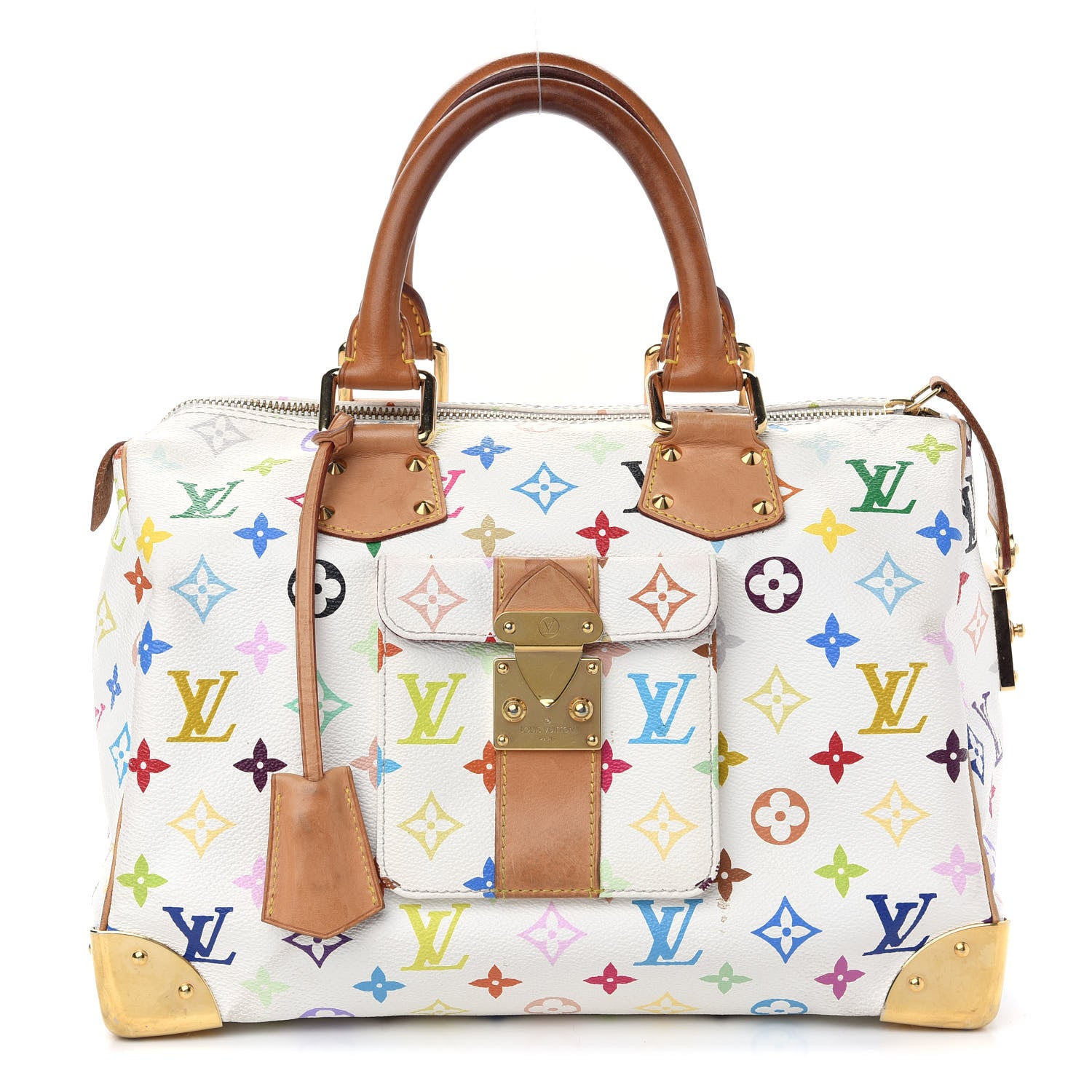 Louis Vuitton Monogram Multicolor Speedy 30 White 1 of 15