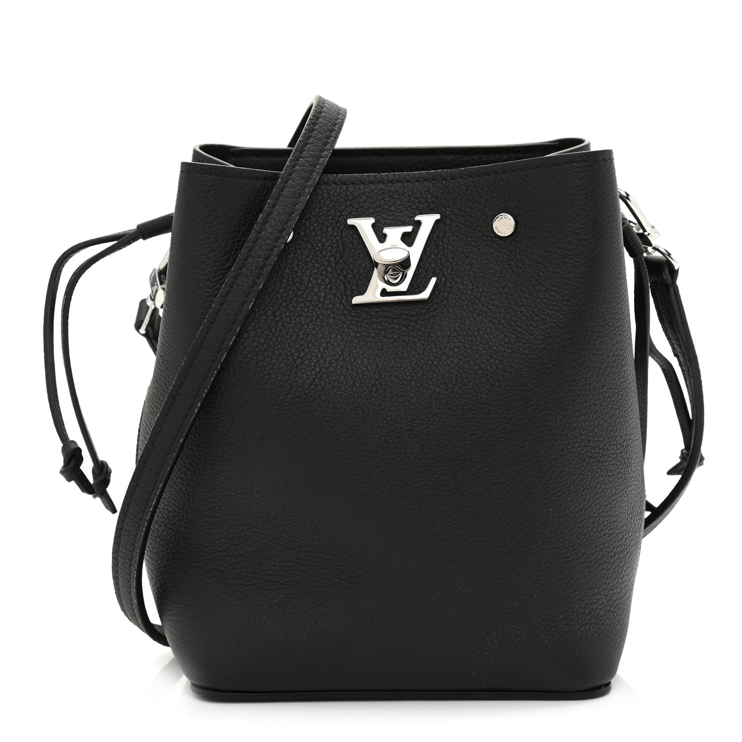 Louis Vuitton Calfskin Nano Lockme Bucket Black 1 of 9