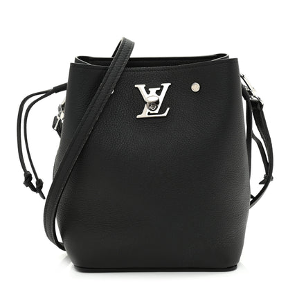 Louis Vuitton Calfskin Nano Lockme Bucket Black 1 of 9