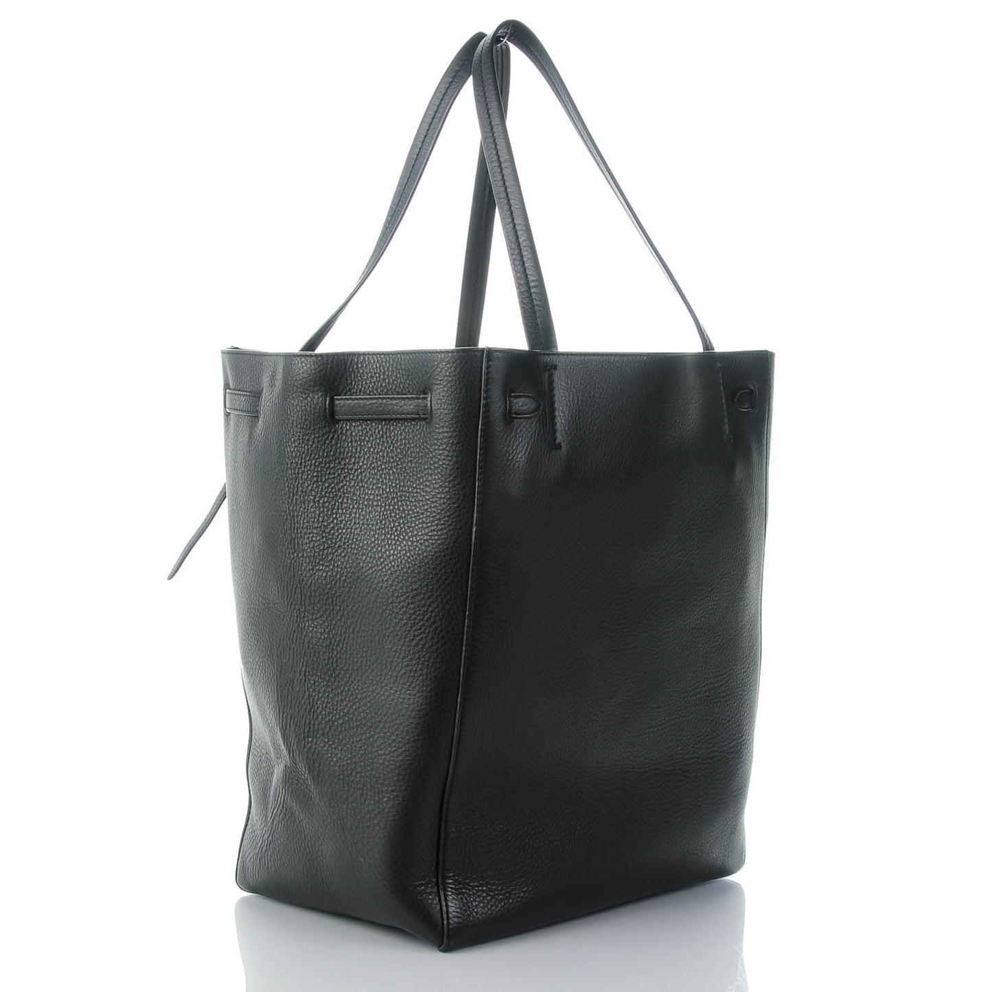 Soft Grained Calfskin Medium Cabas Phantom Black