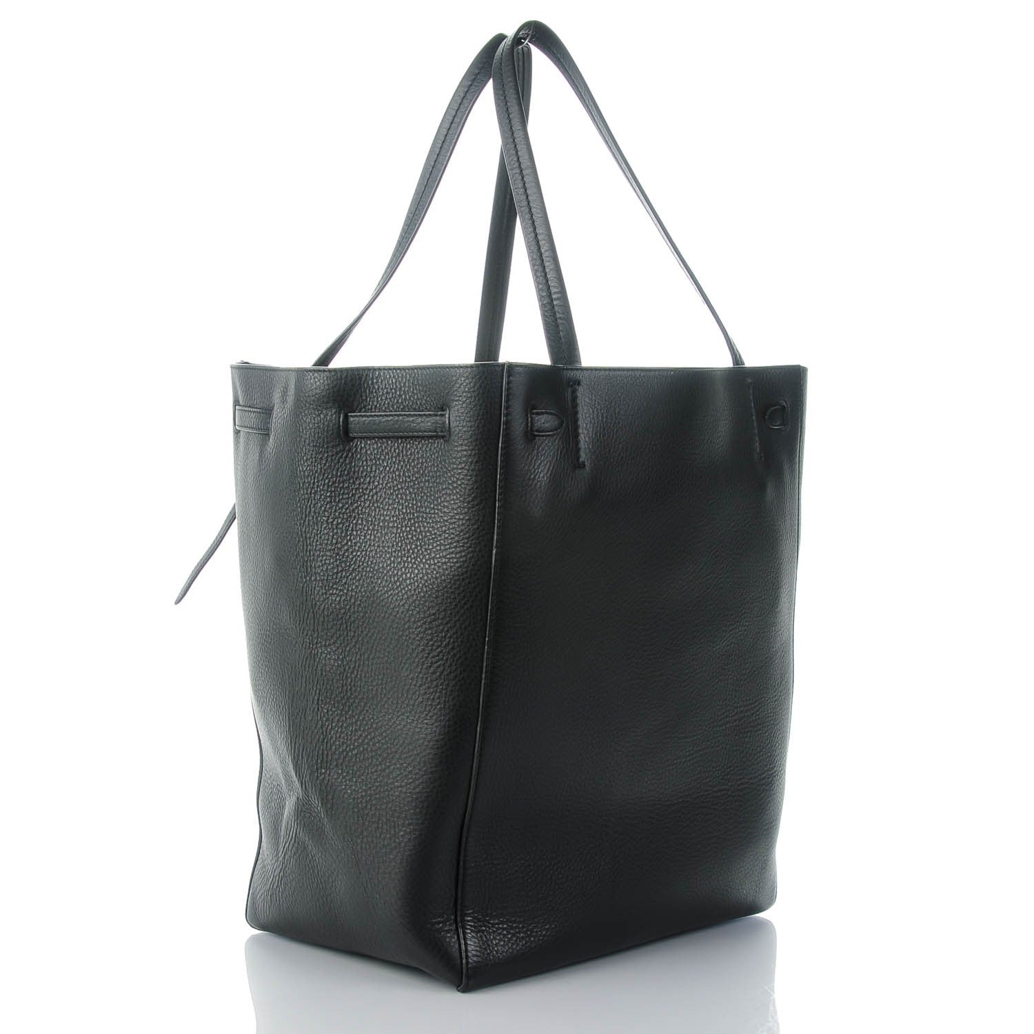 Celine Soft Grained Calfskin Medium Cabas Phantom Black 3 of 8
