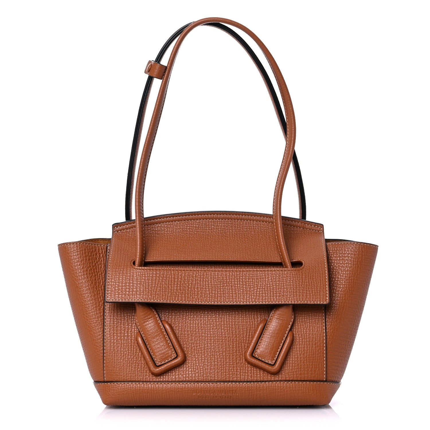Bottega Veneta Grainy Calfskin Small Arco Wood 1 of 10