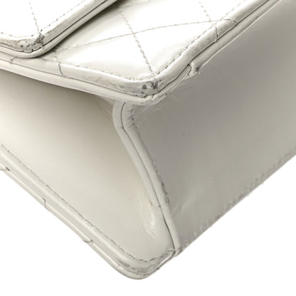 Chanel Glazed Calfskin Quilted Small Flap White 9 of 19