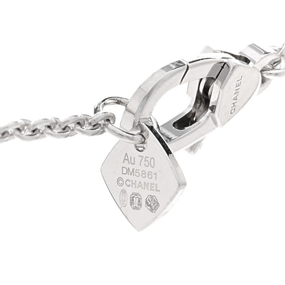 Chanel 18K White Gold Diamond Coco Crush C Necklace 4 of 5
