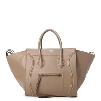 Celine Grained Calfskin Medium Phantom Luggage Taupe 1 of 10