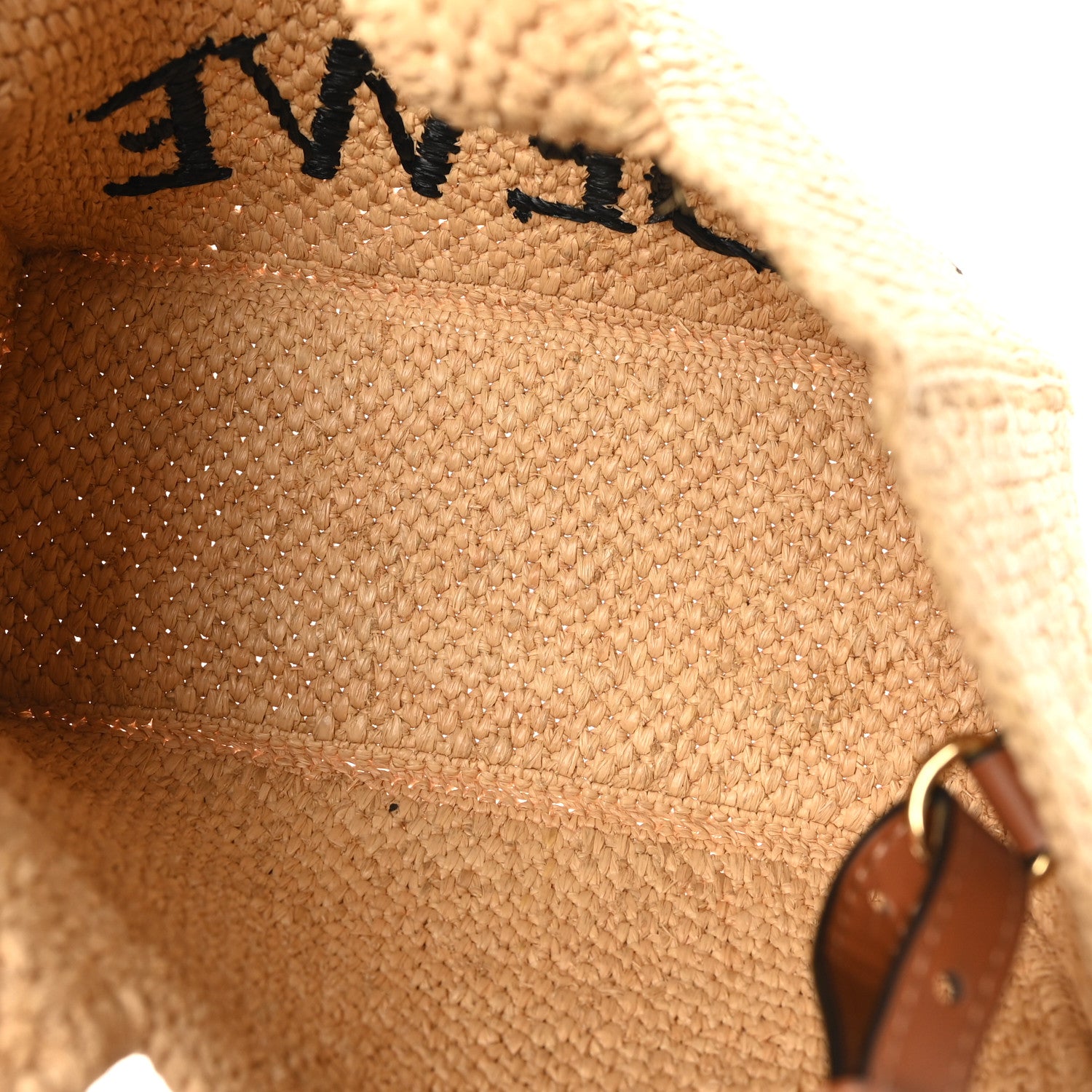 Loewe Raffia Paula's Ibiza Small Font Tote Natural Tan 5 of 9