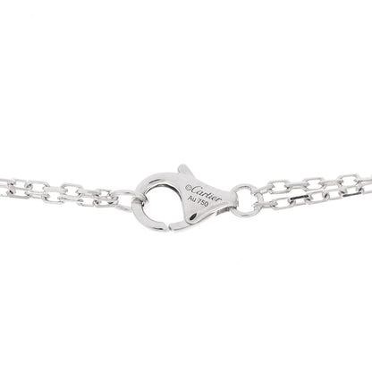 Cartier 18K White Gold 2 Diamond LOVE Necklace 4 of 5