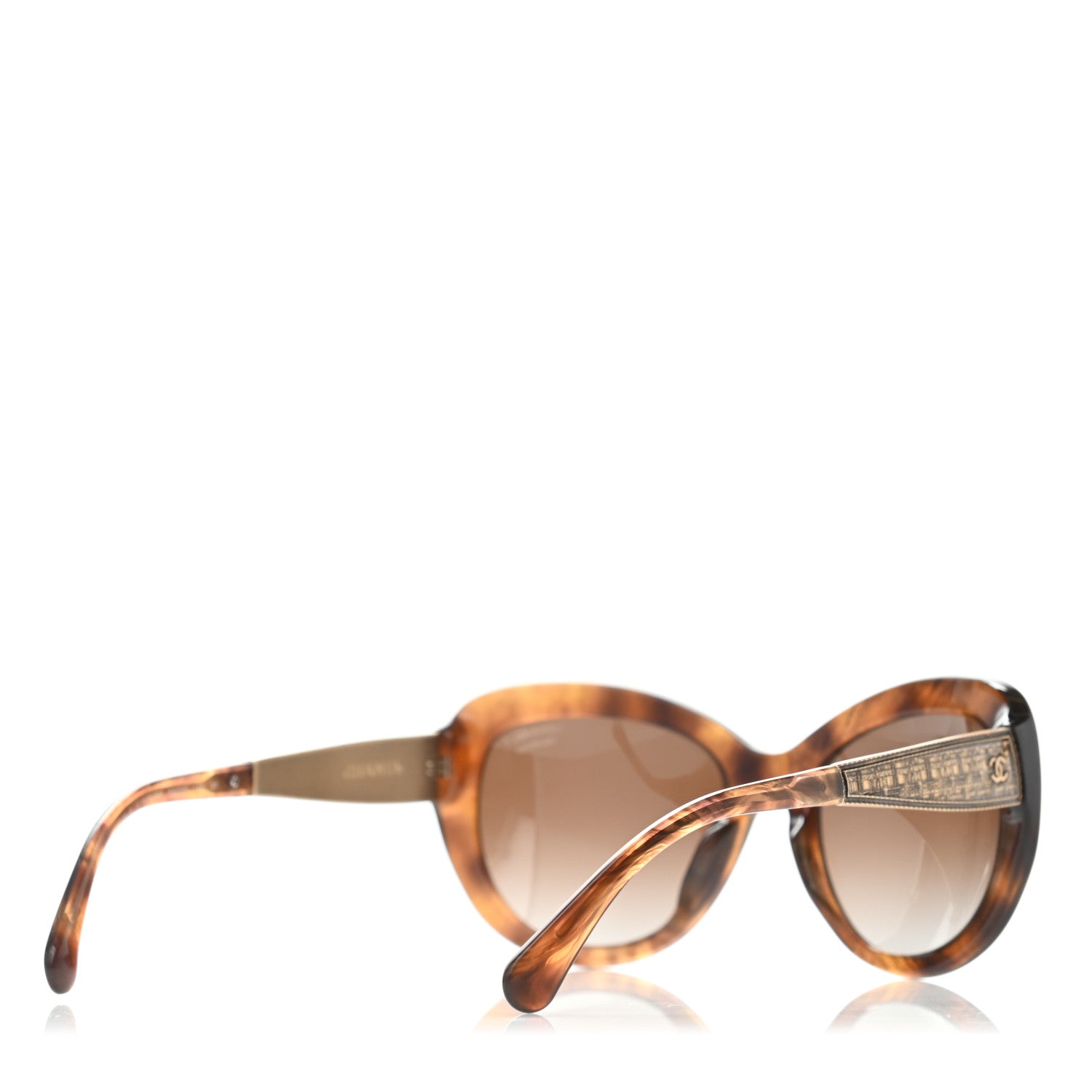 Chanel Butterfly Signature Polarized Sunglasses 5346 Light Brown 4 of 4