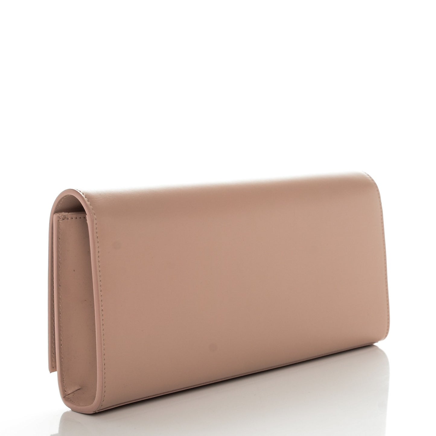 Calfskin Classic Monogram Tassel Clutch Nude