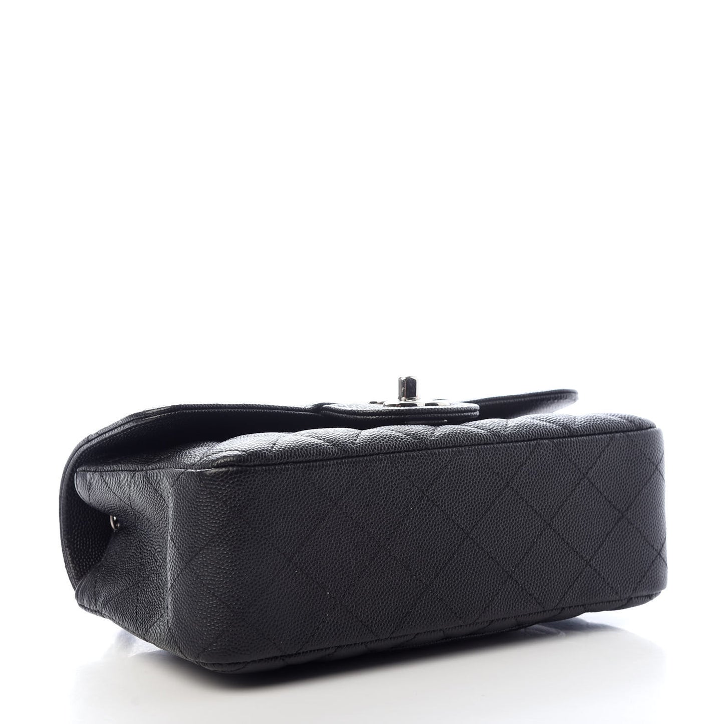 Caviar Quilted Mini Rectangular Flap Black