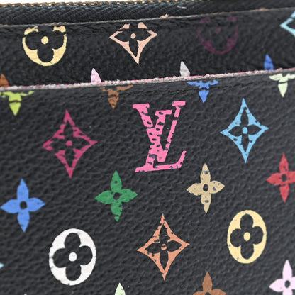 Louis Vuitton Monogram Multicolor Key Pouch Black Grenade 8 of 9