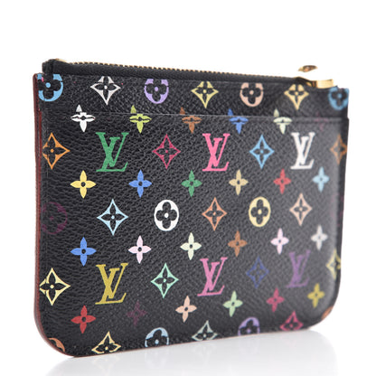 Louis Vuitton Monogram Multicolor Key Pouch Black Grenade 3 of 7