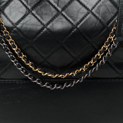 Chanel Aged Calfskin Quilted Medium Gabrielle Hobo Black 8 of 13