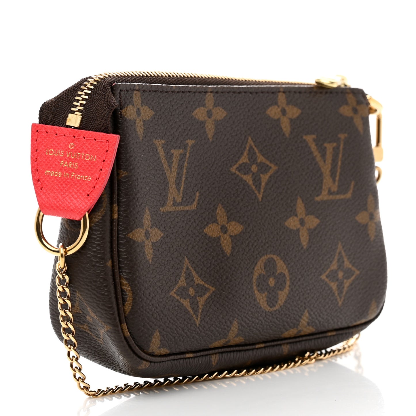 Monogram 2021 Christmas Animation London Mini Pochette Accessories Red