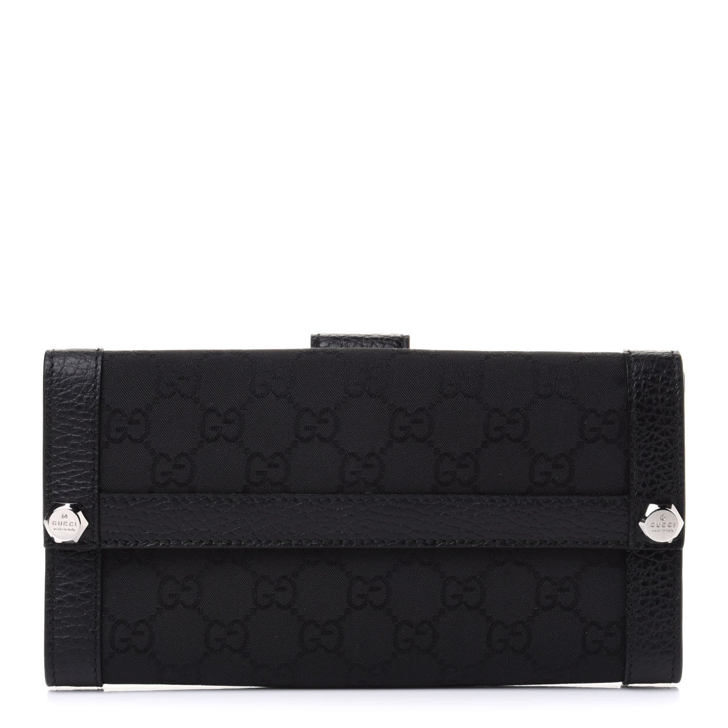 Gucci Monogram Continental Charmy Wallet Black 1 of 11