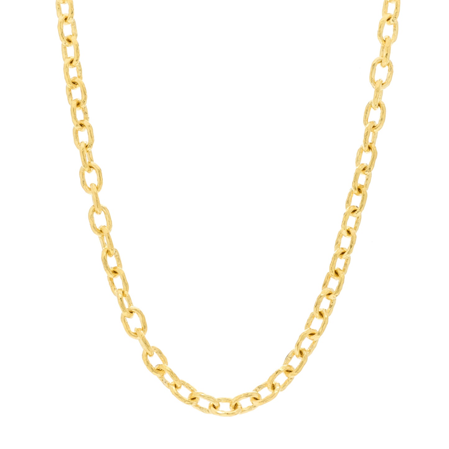 19K Yellow Gold Link Necklace